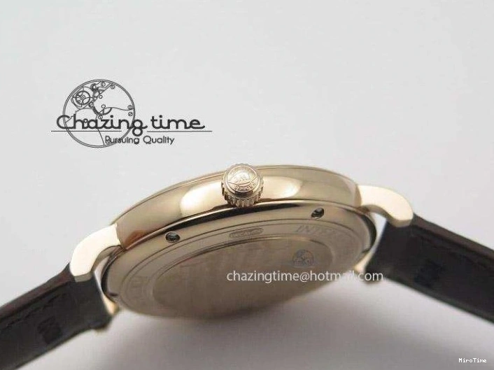 MIROTIME 0425 Modern Portofino SCHAFFHAUSEN RG MKF 1:1 V2 Best Edition White Dial On Brown Leather Strap A 7344